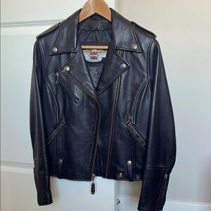 Harley-Davidson Black Leather Biker Jacket